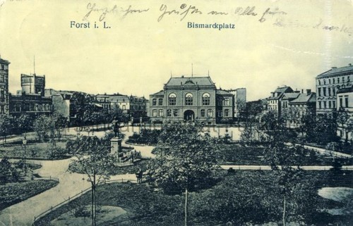 Ansichtskarte forst lausitz - ansichtskarte,