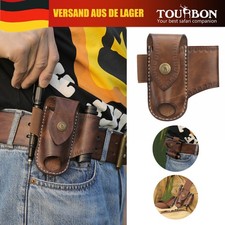 TOURBON Leder Klappzange Messer Holster Taschenlampe Gürteltasche Stift Tasche