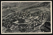 Ansichtskarte Vohburg a. D., Fliegeraufnahme des Ortes 
