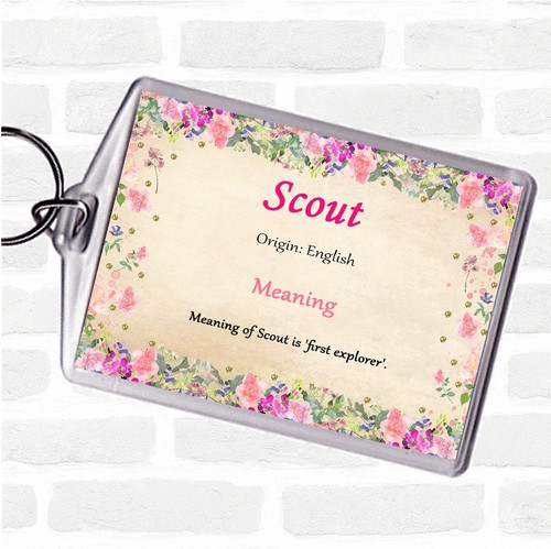Scout name meaning bag tag - scout,