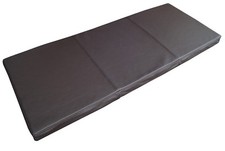 Dunkelbraun Echt Leder Bank Auflage Sitzkissen Lederkissen Sitzpolster Kissen