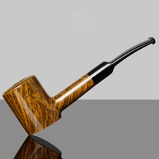 MUXIANG Briar Poker Tabakpfeife Handmade Smooth Freehand Pipe Resin Saddle Stem