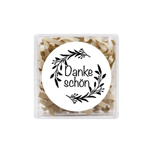 24x danke aufkleber 4cm - danke,