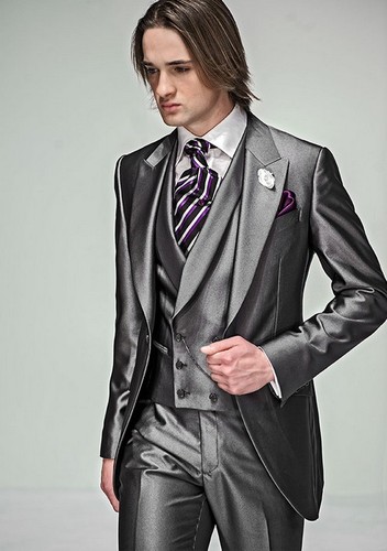Hochzeit smoking grau - grau, herren