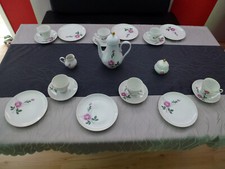 Eschenbach Bavaria Rosen original ca. 1965 Kaffeeservice für 6 Personen 21 Teile