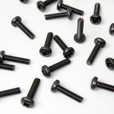 Set Ersatz Gehäuse Schrauben Funk Mess Geräte M4x6 8 10 12 16 schwarz