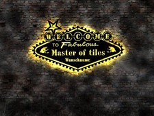 LED Fliesenleger Schild Reklame Zahnspachtel Fliesenschneider Knieschoner Kleber