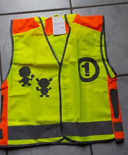 Schutzweste Warnweste mit Kaputze Kinder Schulanfänger ungebraucht in OVP