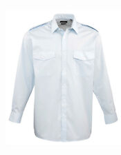 Premier Workwear Pilot Shirt Longsleeve Langarm Schulterklappen 37-48 PW210 (C)