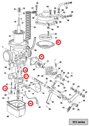 Rotax 912 vergaser kit - rotax,