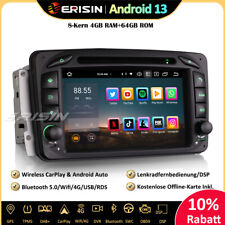 64GB DAB+Android 13 Autoradio GPS Mercedes C/CLK/G/A Klasse W203 W209 W168 Viano