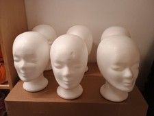 6 Styroporköpfe Perückenkopf