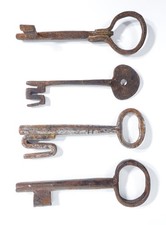 Konvolut 4 Antike Schlüssel