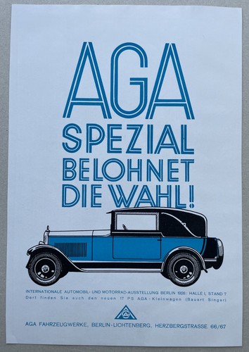 Aga spezial automobile berlin - aga,