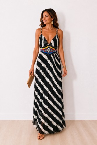 Amor psyche seiden maxikleid - &, seiden-maxikleid