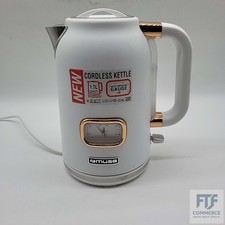 MUSE Edelstahl Retro Wasserkocher mit analoger Temperaturanzeige, mit Filter, tr