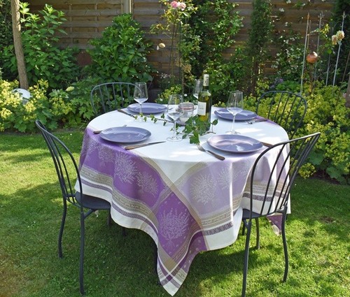 Tischdecke jacquard baumwolle - tischdecke,