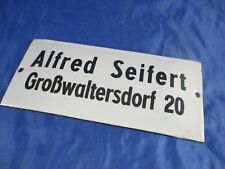 Vintage Türschild Emaille