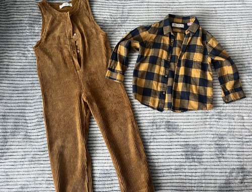 Zara latzhose jeans - jeans, gr