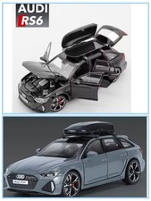 1:32 Audi RS6 Modellauto, Black und Grau Edition sammeln  licht sound Geschenk