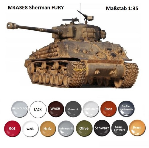 M4a3e8 sherman fury - ,