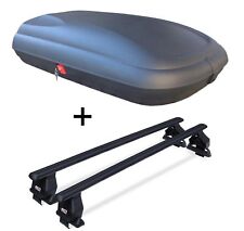 Dachbox BA320L Carbonlook+Dachträger Tema für für Mercedes E W210 4Türer 95-02 S