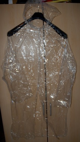 Neu dünn pvc regenmantel - neu!, 5x