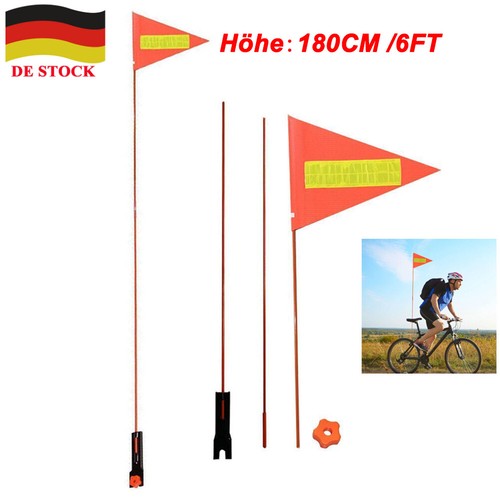 180cm 6ft fahrradfahne - 180cm/6ft,