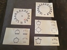 Chevrolet Corvette C3 68 - 76 weiße Zifferblatt Decals Set für alle Uhren