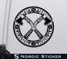 Kompass Aufkleber Wikinger