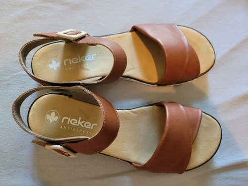 Sandale rieker braun neu - sandale,