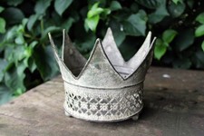 Deko Krone antikgrün Vintage