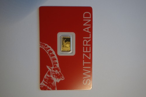 Goldbarren pamp steinbock - 1,