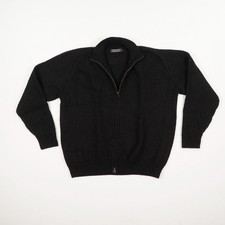 PERUVIAN CONNECTION Damen Strickjacke Gr XXL schwarz Baby Alpaca Cardigan Langar