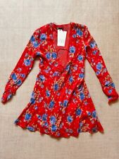 Zara Kleid zum Wickeln in Rot