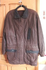 Echtleder Herren Lederjacke WARM gefüttert Kurzmantel Swinger Coat 54 56 Topzust