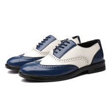 Männer Oxfords Schnüren Brogues Herren Flügelspitzen Büro Lässig Lederschuh