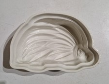 Schöne alte Puddingform Sturzform Keramik Igel