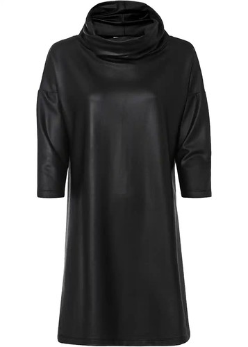 Lederimitat kleid mit - lederimitat-kleid,