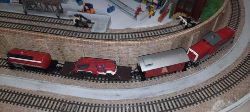 Märklin feuerwehr zug - h0, feuerwehr-zug