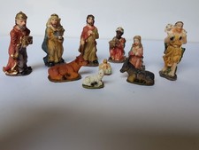 10x Krippenfiguren 6.5cm groß, Krippe Figuren , unbenutzt 3870-17