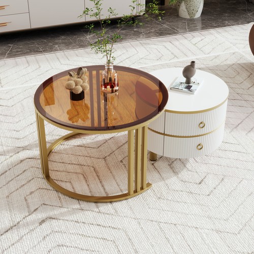 Couchtisch rund 2er set - rund,