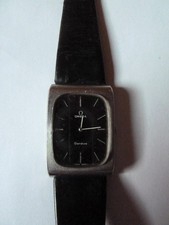 Omega Geneve, Handaufzug schwarz 30 x 40 mm, Herrenuhr.