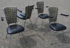 4  50er Stühle Stahlrohr