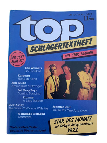 Top schlagertextheft 11 88 - top,