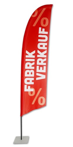 Fabrikverkauf beachflag gerade - fabrikverkauf,