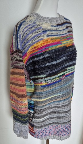 Damen häkelpullover bunt - xl,