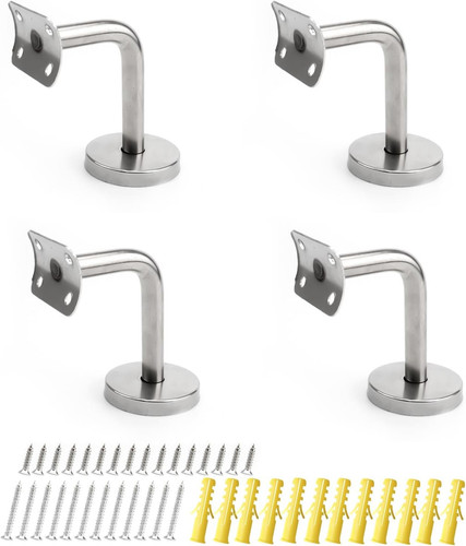 Edelstahl handlaufhalter 4er - edelstahl,