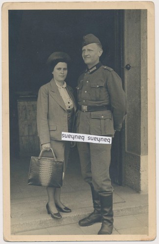 Foto portrait soldat mit frau - mit,