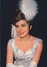 SORAYA (1932-2001) original sign SEXY vintage 1960s  photo card / AUTOGRAPH